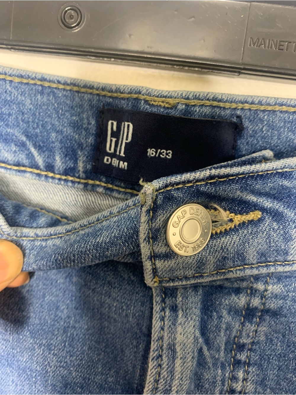 GAP 2024 Light Blue Denim Maxi Skirt size 16 - Picture 7 of 11